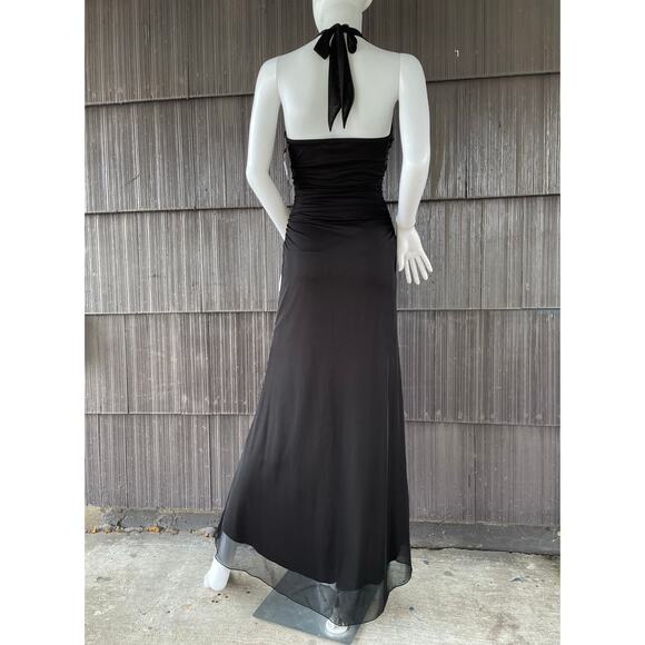 🔥NWT ($78) Trixxi Y2K Halter Diamond Accent Mermaid Dress Prom Evening Party S - Picture 7 of 16